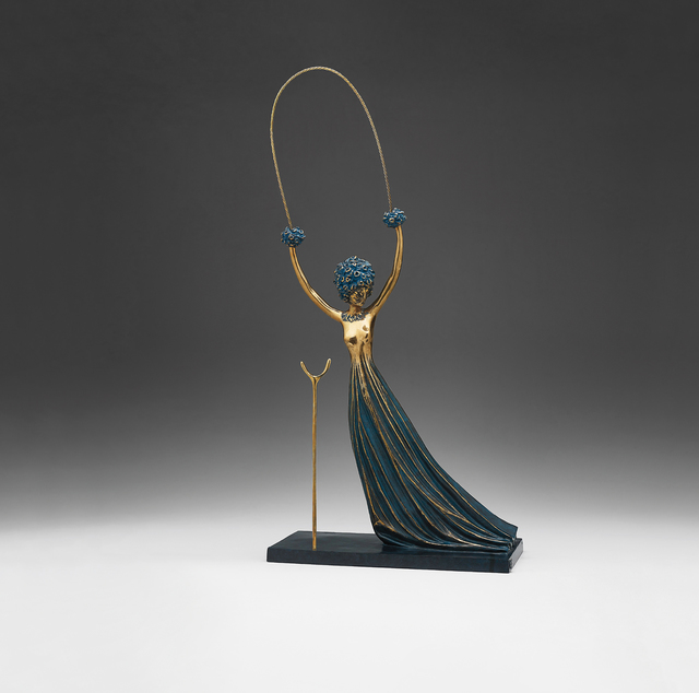 Salvador Dalí, ‘Alice in Wonderland’, 1977/1984, Sculpture, Bronze with blue patina, Phillips