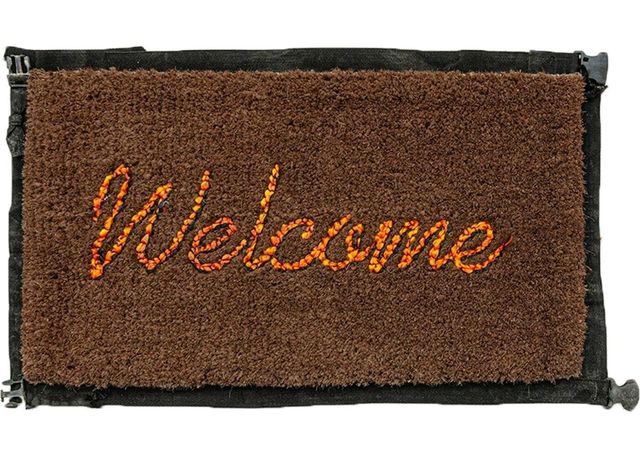 Banksy, ‘Welcome Mat’, 2019, Sculpture, Hand-stitched welcome mat using the fabric from life vests abandoned on the beaches of the Mediterranean, Lougher Contemporary