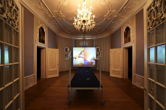 Gary Hill, ‘Cutting Corners Creates More Sides’, 2012, Installation, Mixed media installation with two-channel video (color, sound), bitforms gallery