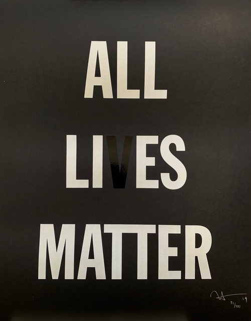 Hank Willis Thomas, ‘All Li es Matter’, 2019, Print, Screenprint on paper, Artsy x Capsule Auctions