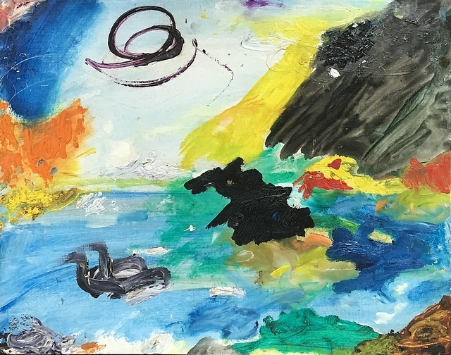 Aristodimos Kaldis, ‘Dark Harbor Maine’, 1968, Painting, Oil on board, Lawrence Fine Art