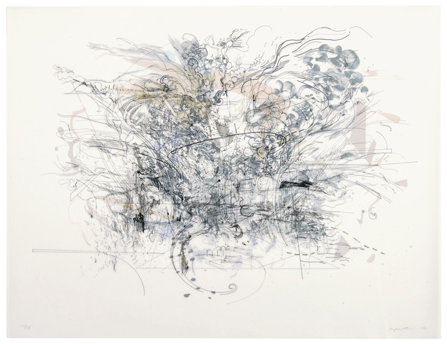 Julie Mehretu, ‘Rogue Ascension’, 2002, Print, Lithograph in colors, on Somerset paper and two sheets of Denril vellum, Christie's