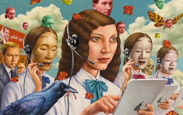 Alex Gross, ‘Service Industry’, 2013, Painting, Oil on canvas, Laurent Marthaler Contemporary