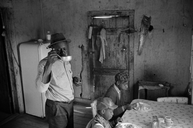 Constantine Manos, ‘Untitled, Sharecroppers, South Carolina (interior, man drink from a ladle 2 children)’, 1965, Robert Klein Gallery