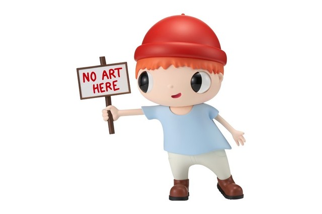 Javier Calleja, ‘NO ART HERE’, 2020, Sculpture, Resin, steel, string, acrylic paint, Dope! Gallery