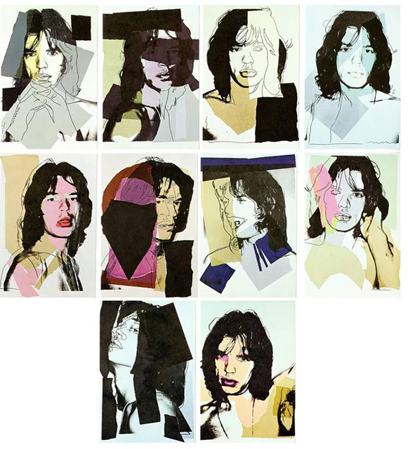 Andy Warhol, ‘Warhol Mick Jagger, a Portfolio of 10 Leo Castelli cards’, 1975, Ephemera or Merchandise, Offset printed announcement cards, Lot 180