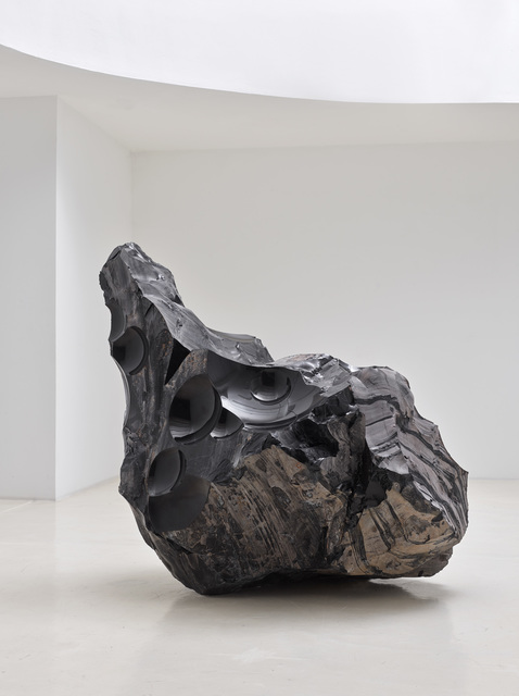 Julian Charrière, ‘Thickens, pools, flows, rushes, slows’, 2020, Sculpture, Obsidian block, Sies + Höke