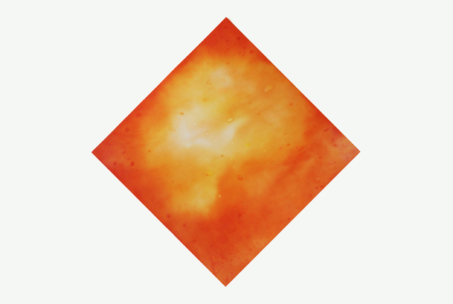 Ben Weiner, ‘Orange Flowers I’, 2015, Drawing, Collage or other Work on Paper, Orange ink on chromatography paper soaked in opium solution, Mark Moore Fine Art
