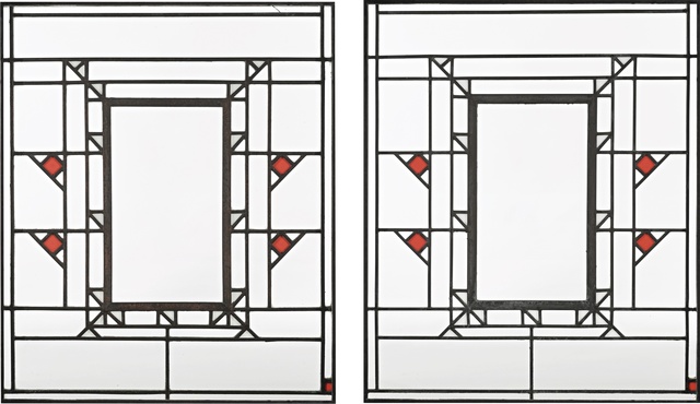 Frank Lloyd Wright Two Clerestory Windows From Northome The