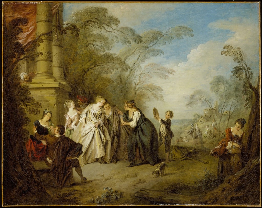 Jean-Baptiste Joseph Pater | La Bonne Aventure (The Fortune Teller) (1731) | Artsy