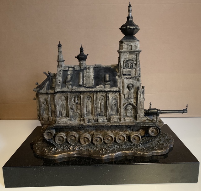 Kris Kuksi, ‘Churchtank Type 9’, 2010, Sculpture, Bronze, On The Wall