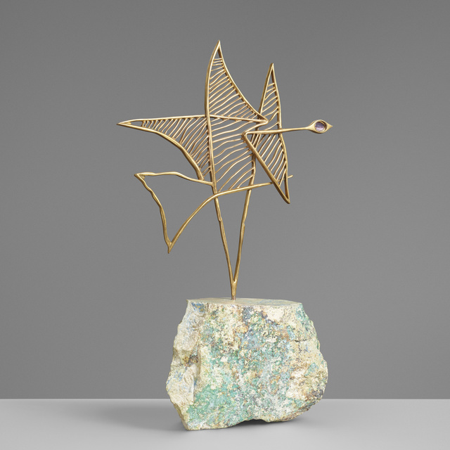 Georges Braque, ‘Delos’, 1964, Sculpture, Gilt bronze, stone, amethyst, Rago/Wright