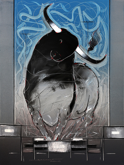 Sujth Kumar G.S. Mandya, ‘Bull Painting - 53’, 2013, MayinArt