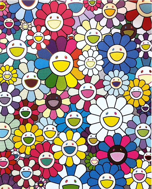 Takashi Murakami, ‘Flowers on the Island Closest to Heaven’, 2018, Print, Silkscreen on paper, Fineart Oslo