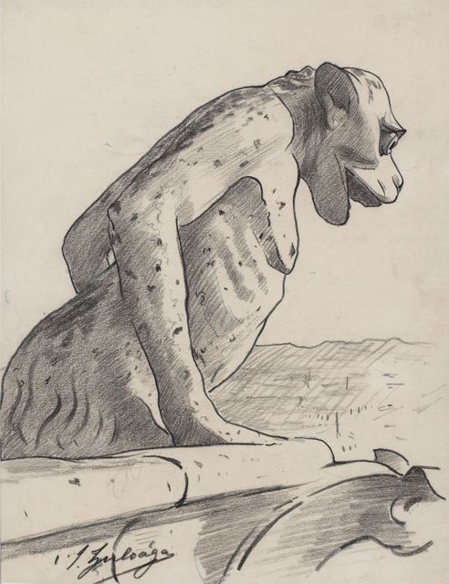 Ignacio Zuloaga, ‘Chimera in Notre-Dame de Paris’, not dated, Artur Ramon Art