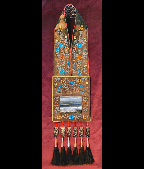Barry Ace, ‘Bandolier for Gichi-aazhoogami (Lake Huron) (Great Crosswaters Sea)’, 2019, Kinsman Robinson Galleries