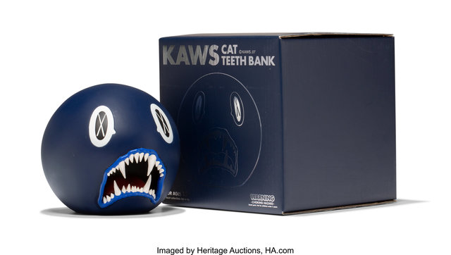 KAWS, ‘Cat Teeth Bank (Navy)’, 2007, Heritage Auctions