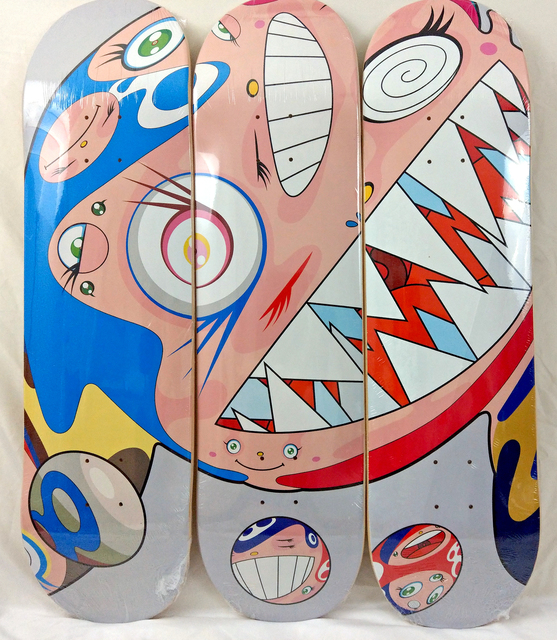 Takashi Murakami, ‘Flying Dob Deck Set, Grey’, 2018, Other, 3 Skate Decks, New Union Gallery