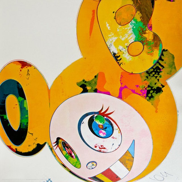 Takashi Murakami, ‘And Then x6 Yellow Universe’, 2013, Print, Offset lithograph, Cerbera Gallery
