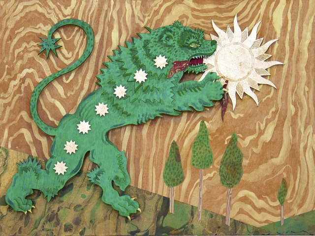 Deming King Harriman, ‘GREEN LION DEVOURS THE SUN’, Deep Space Gallery