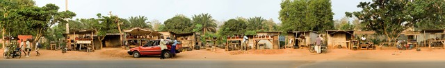 Romuald Hazoumè, ‘Station d’essence d’Abomey Calavi’, 2006, Photography, Lambda C-type digital print mounted on dibond (in 2 panels), October Gallery
