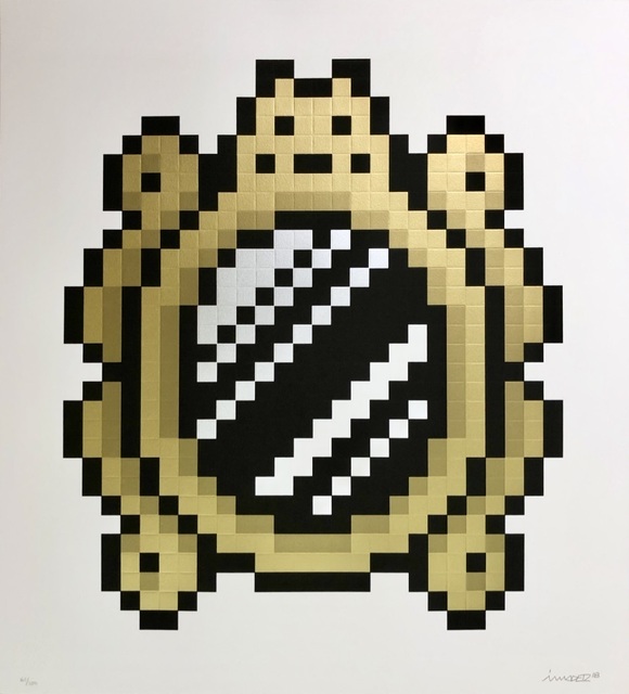 Invader, ‘Versailles - Black’, 2018, Blackline Gallery