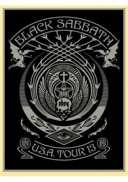 Shepard Fairey (OBEY), ‘Black Sabbath USA Tour Silver’, 2013, AYNAC Gallery