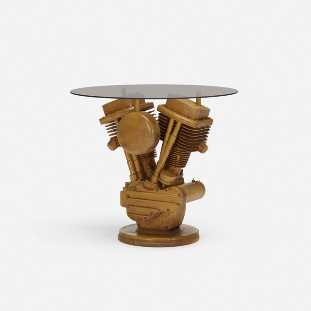 Attributed to Michael Cooper, ‘Motorcycle Engine table’, c. 1979, Rago/Wright