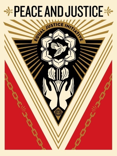 Shepard Fairey (OBEY), ‘PEACE & JUSTICE SUMMIT’, 2018, Perry J. Cohen Foundation Benefit Auction