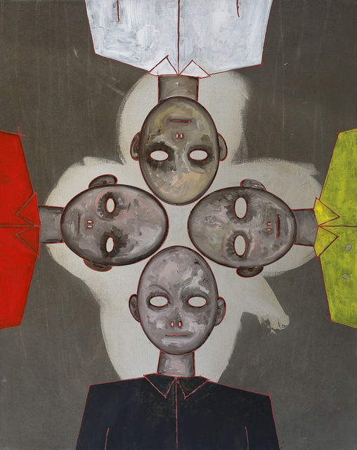 Thomas Zipp, ‘A.O.: Gloverleaf’, 2016, Painting, Acrylic, oil, lacquer and aluminium on canvas, Galerie Krinzinger