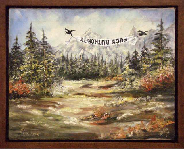 Dan Colen, ‘Fuck Authority’, 2006, Gagosian