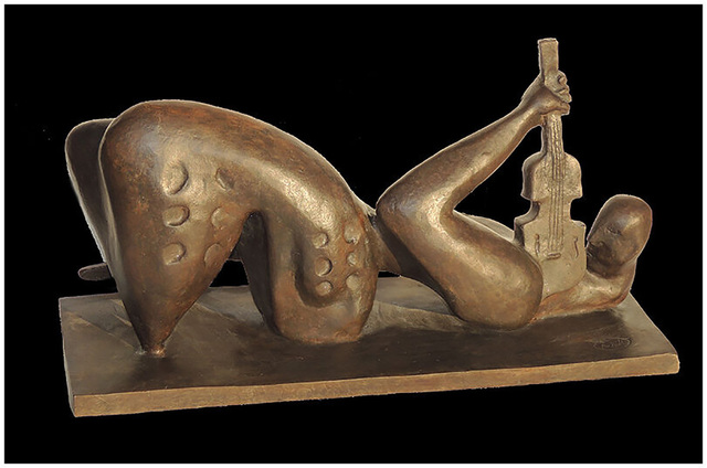 Alexandra Nechita, ‘ALEXANDRA NECHITA Rebirth Of Words BRONZE SCULPTURE Signed Petite Picasso Art’, 21st Century , Sculpture, Full Round Bronze Sculpture, Original Art Broker