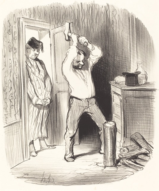 Honoré Daumier, ‘Est-il dieu permis... fendre du bois...’, 1847, National Gallery of Art, Washington, D.C.