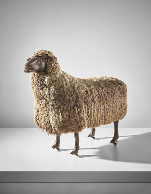 Sculpture Bronze Chèvre/Mouton - Style Art Déco - Inspiration Lalanne - 1950