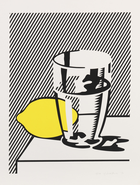 Roy Lichtenstein, ‘Still Life with Lemon & Glass’, 1974, Print, Lithograph and screenprint with debossing on smooth white wove paper, Fine Art Mia