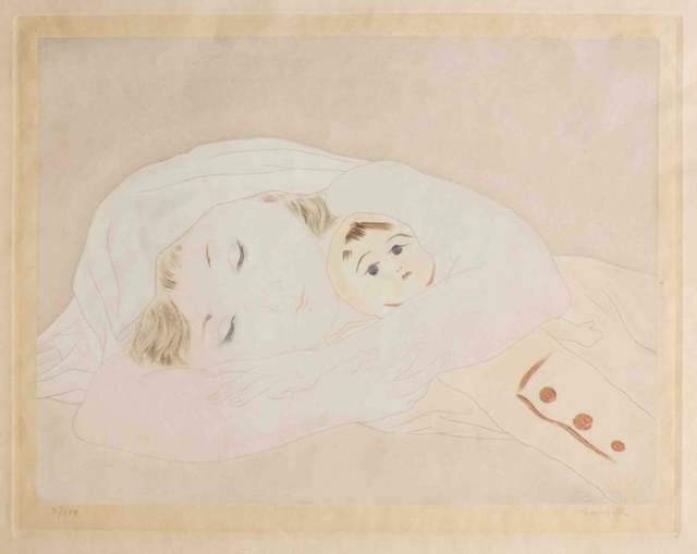Léonard Tsugouharu Foujita, ‘Child with a doll’, ca. 1930, Wallector