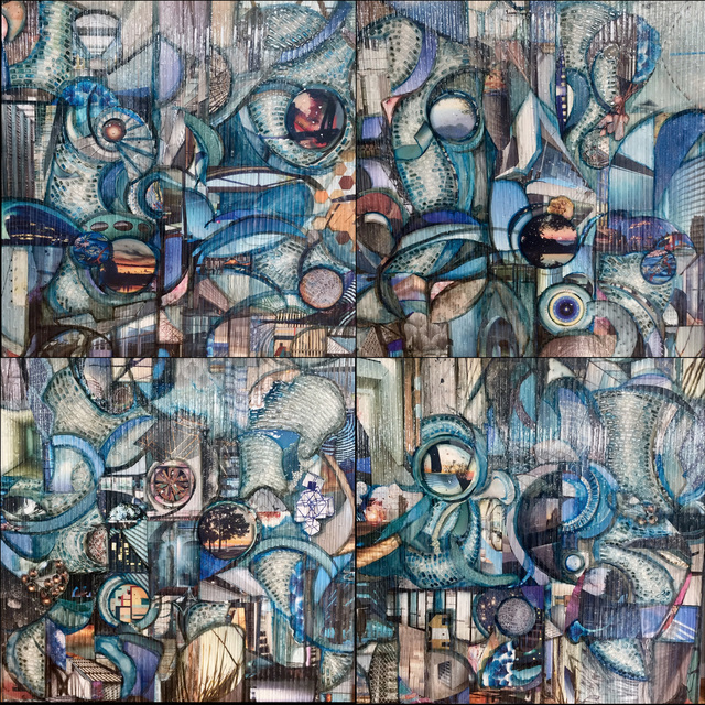 Madonna Phillips, ‘Habitat’, 2019, Painting, Glass, mixed medium on wood, Ai Bo Gallery