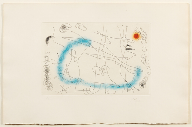 Joan Miró, ‘Strip-tease in Blue’, 1959, Hindman