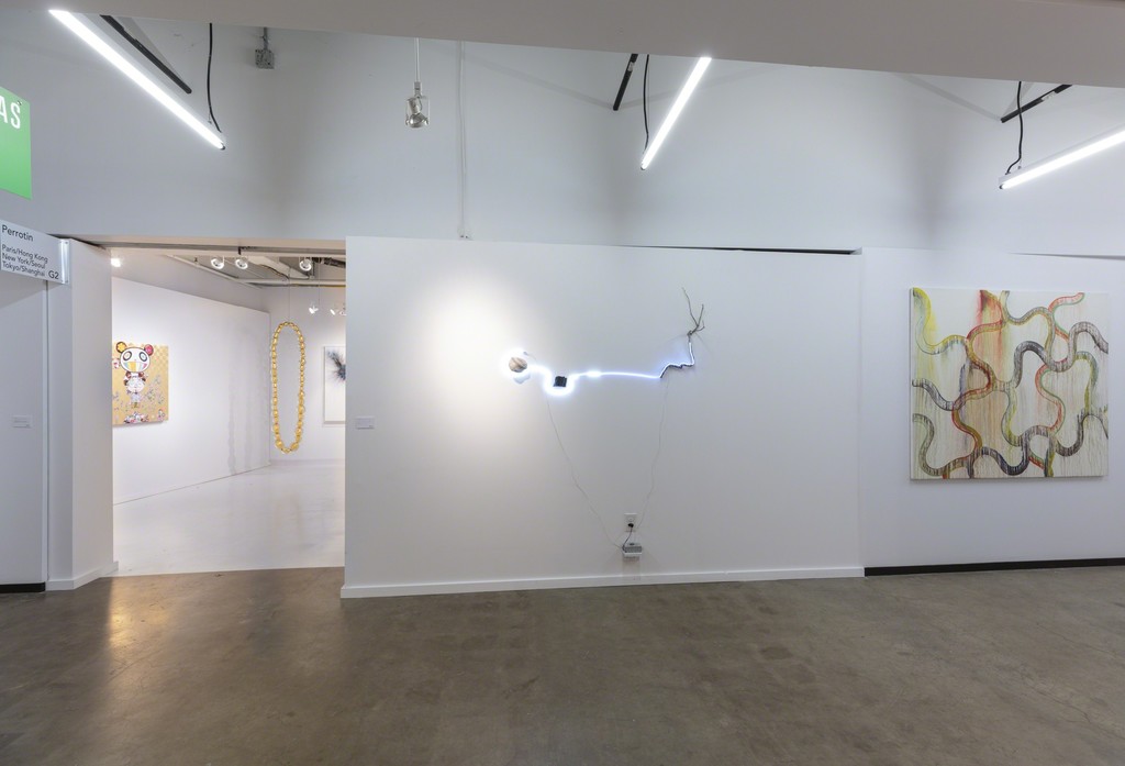 View of Dallas Art Fair booth. Courtesy Perrotin. View of Dallas Art Fair booth. Courtesy Perrotin.
