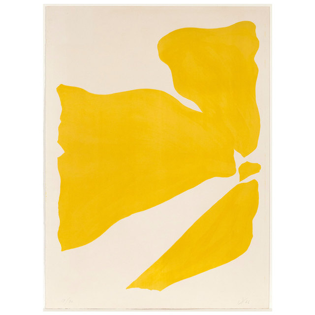 Jack Youngerman, ‘Yellow Push’, 1966, Print, Lithograph, Caviar20 Gallery Auction