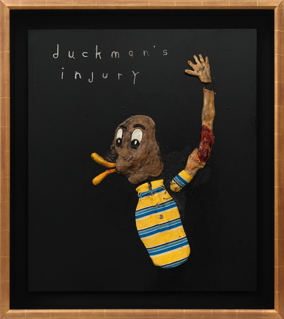 David Lynch, ‘Duckman's Injury’, 2012, Painting, Oil and mixed media on wood panel, Kayne Griffin
