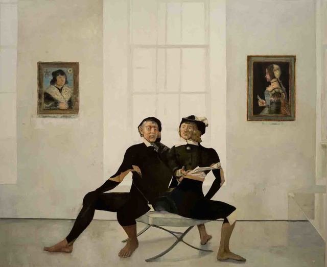 Patrick Pietropoli, ‘On the X Chair’, Painting, Oil on Canvas, Hugo Galerie