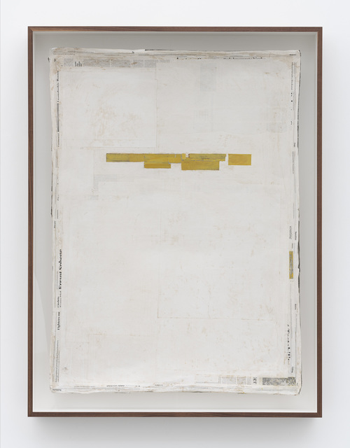 Mark Manders, ‘Composition with Yellow’, 2005-2019, Mixed Media, Acrylic and offsetprint on paper, wood, Zeno X Gallery