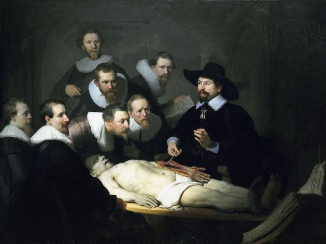 Rembrandt van Rijn, ‘The Anatomy Lesson of Dr. Nicolaes Tulp’, 1632, Painting, Oil on canvas, Art History 101
