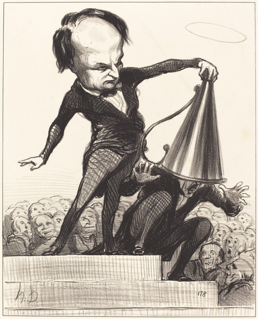 Honoré Daumier, ‘Une Gloire éteint l'autre’, probably 1849, National Gallery of Art, Washington, D.C.