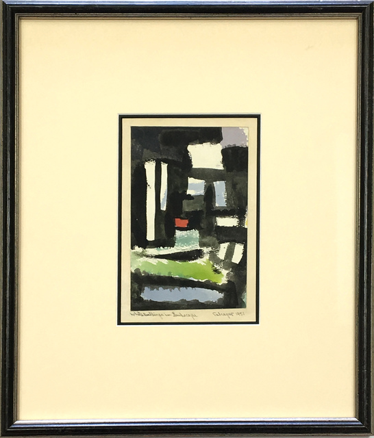 Lawrence Calcagno, ‘White Buildings in Landscape’, 1951, 203 Fine Art