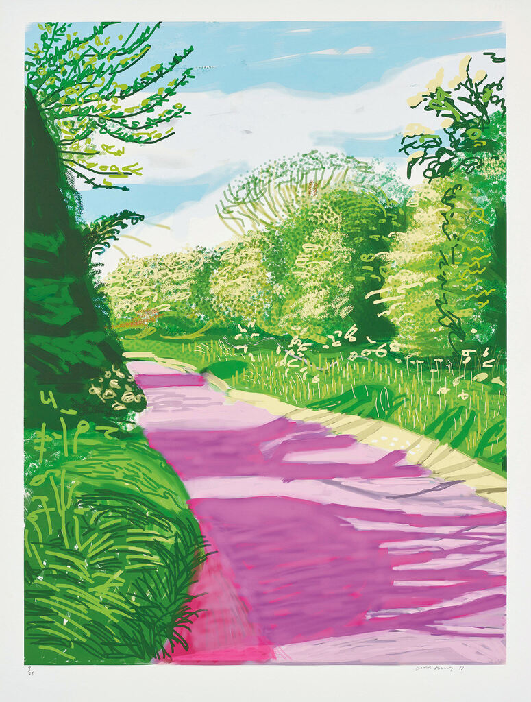 David Hockney - The Arrival of Spring in Woldgate, East Yorkshire in 2011 (twenty eleven) - 31 May, No. 2, 2011, from The ...