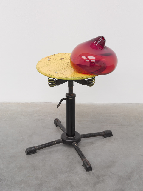 Mona Hatoum, ‘Stool I’, 2014, Sculpture, Hand-blown glass, painted wood and steel, White Cube