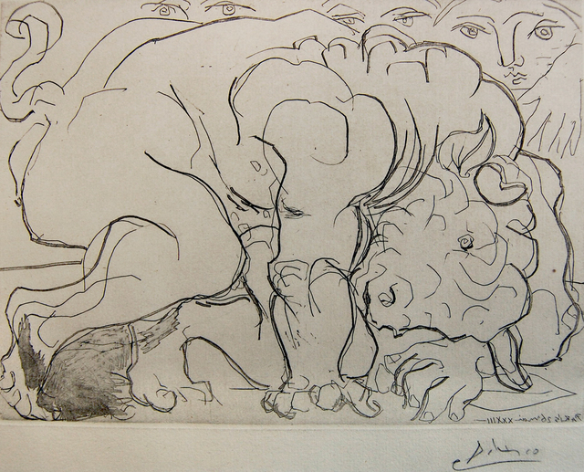 Pablo Picasso, ‘Minotaure Blessé, VI. (Injured Minotaur)’, 1933, Baterbys
