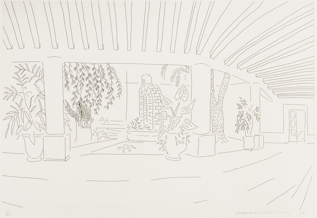 David Hockney, ‘Mexican Hotel Garden’, 1984, RAW Editions Gallery Auction